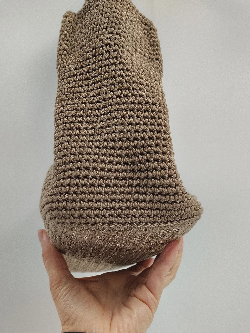 The Sak Woven Bag Neutral Brown Dark Beige Arm Bag - Picture 4 of 8